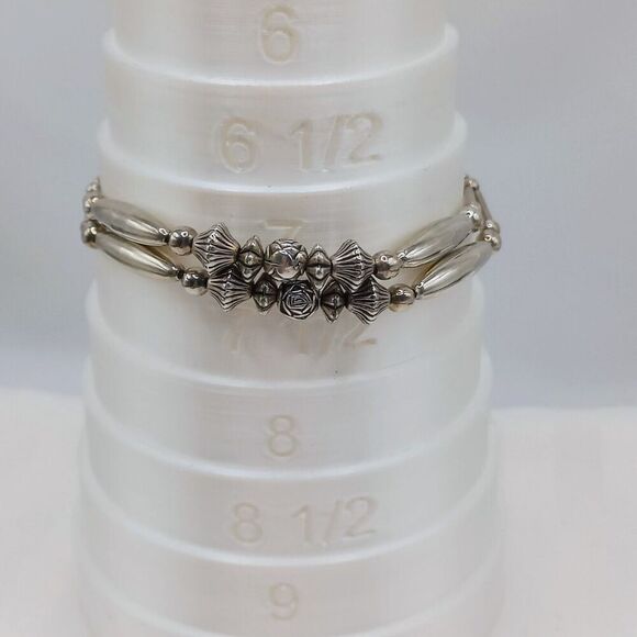 Navajo handmade sterling earrings bracelet - Picture 13 of 13